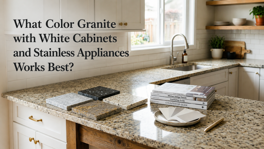 What Color Granite with White Cabinets and Stainless Appliances Works Best?