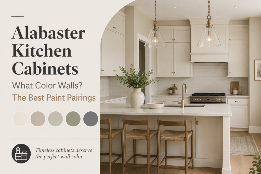 7 Expert Reasons to Choose Sherwin Williams Alabaster Kitchen Cabinets for a Beautiful Timeless Kitchen Alabaster Kitchen Cabinets What Color Walls? The Best Paint Pairings