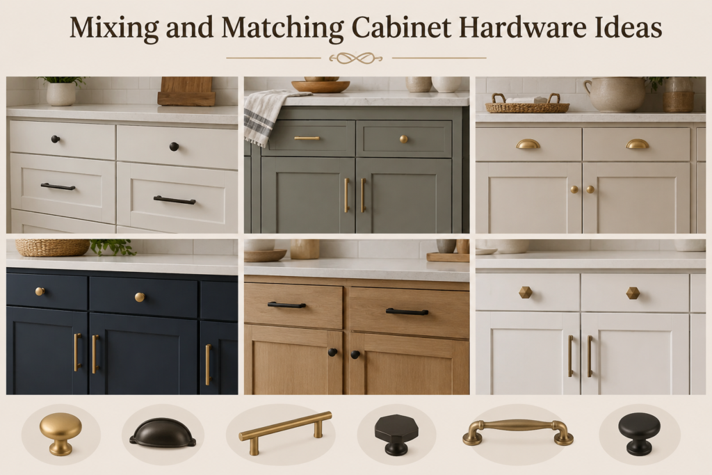 Mixing and Matching Cabinet Hardware Ideas