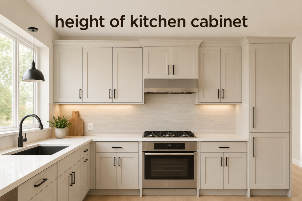 height of kitchen cabinet