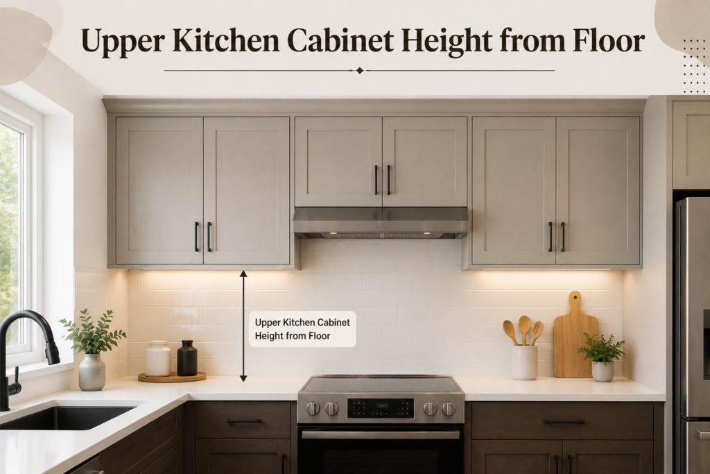 Upper Kitchen Cabinet Height from Floor