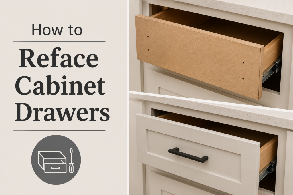 How Do I Reface Kitchen Cabinets? 9 Easy DIY Ideas for a Modern Kitchen How to Reface Cabinet Drawers