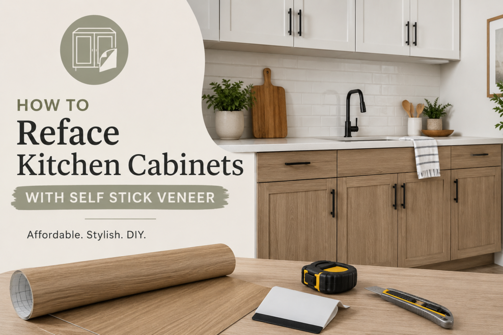 How Do I Reface Kitchen Cabinets? 9 Easy DIY Ideas for a Modern Kitchen How to Reface Kitchen Cabinets with Self Stick Veneer