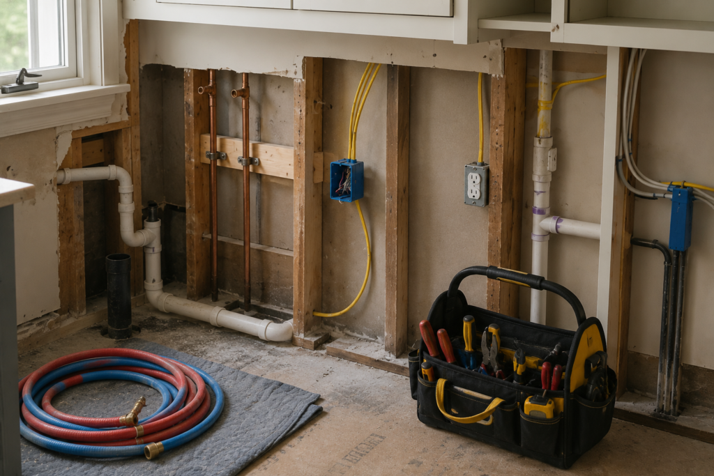Plumbing and Electrical Changes Can Extend the Timeline