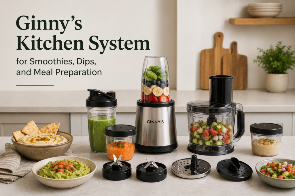 Ginny's Kitchen System for Smoothies, Dips, and Meal Preparation