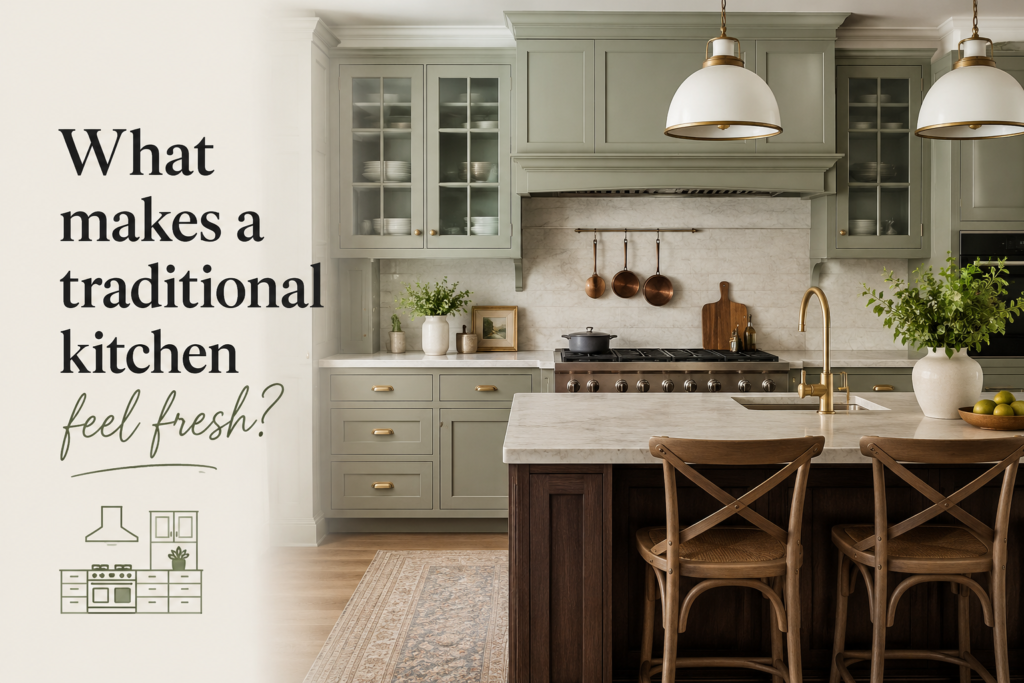 What makes a traditional kitchen feel fresh