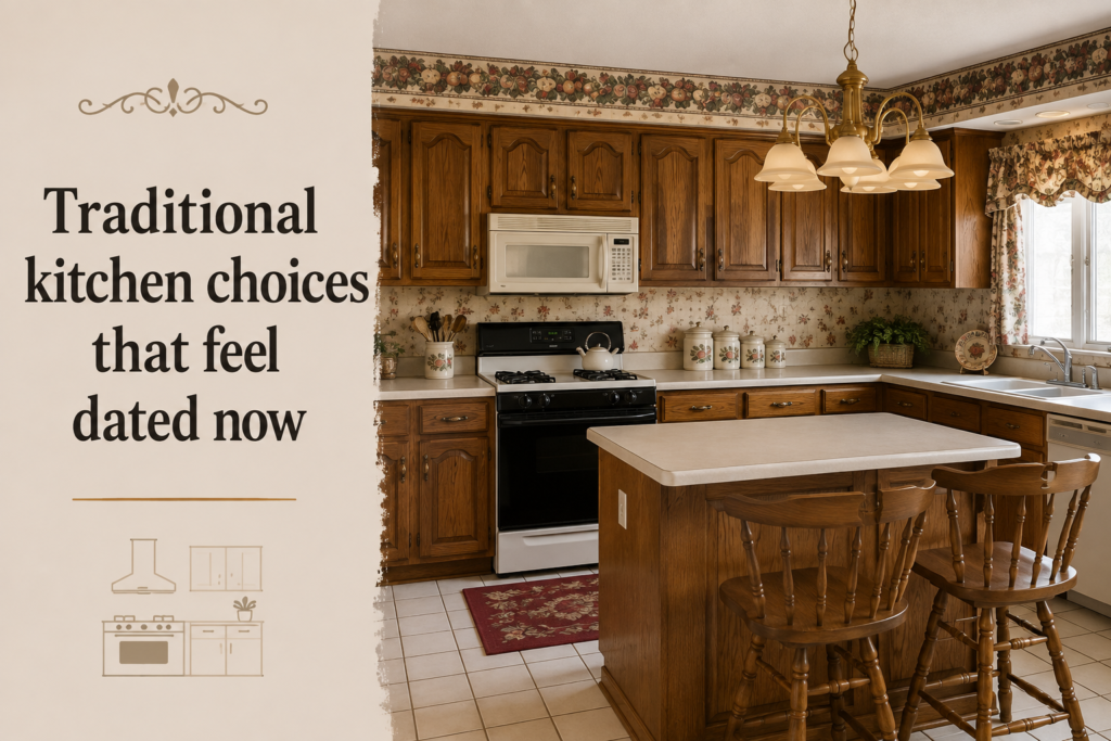 Traditional kitchen choices that feel dated now