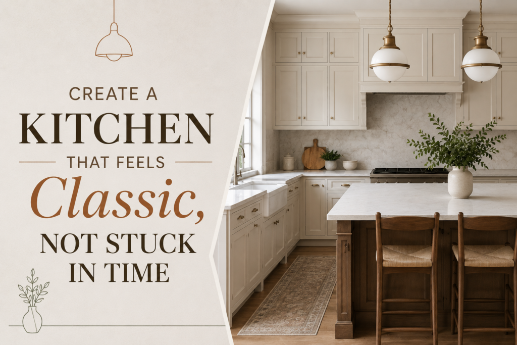 Create a kitchen that feels classic, not stuck in time