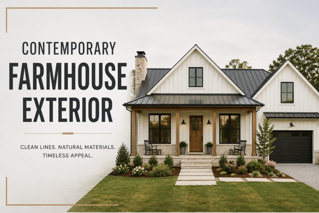contemporary farmhouse exterior