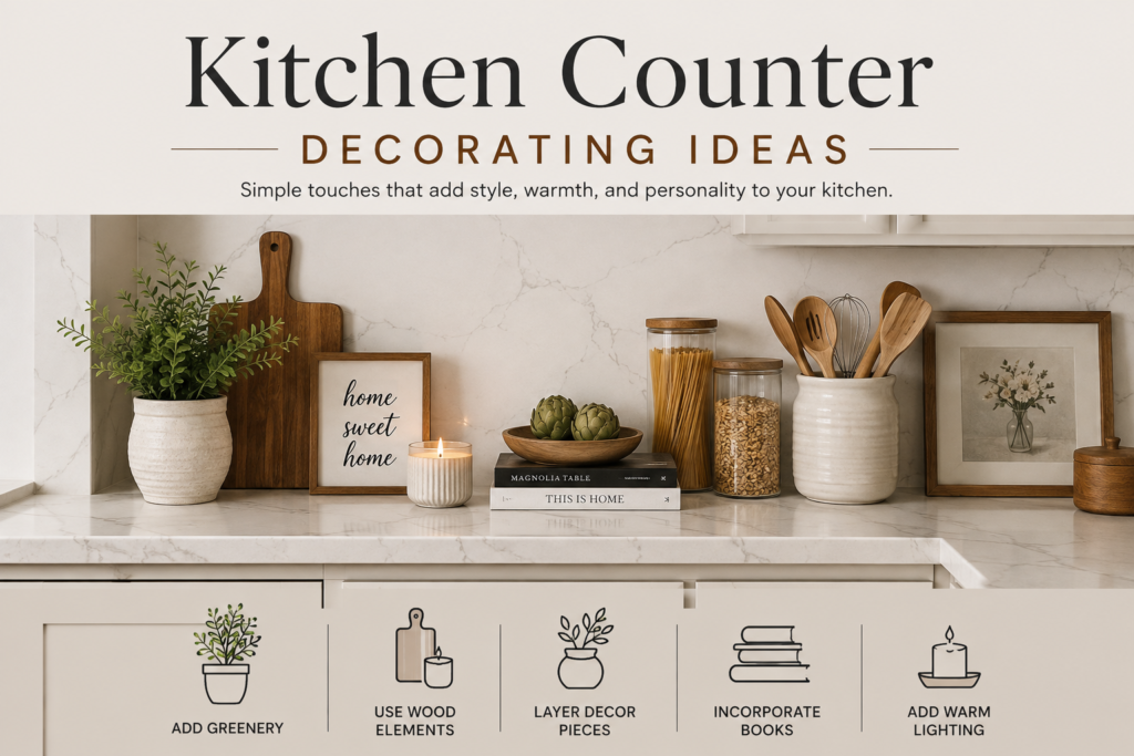 kitchen counter decorating ideas