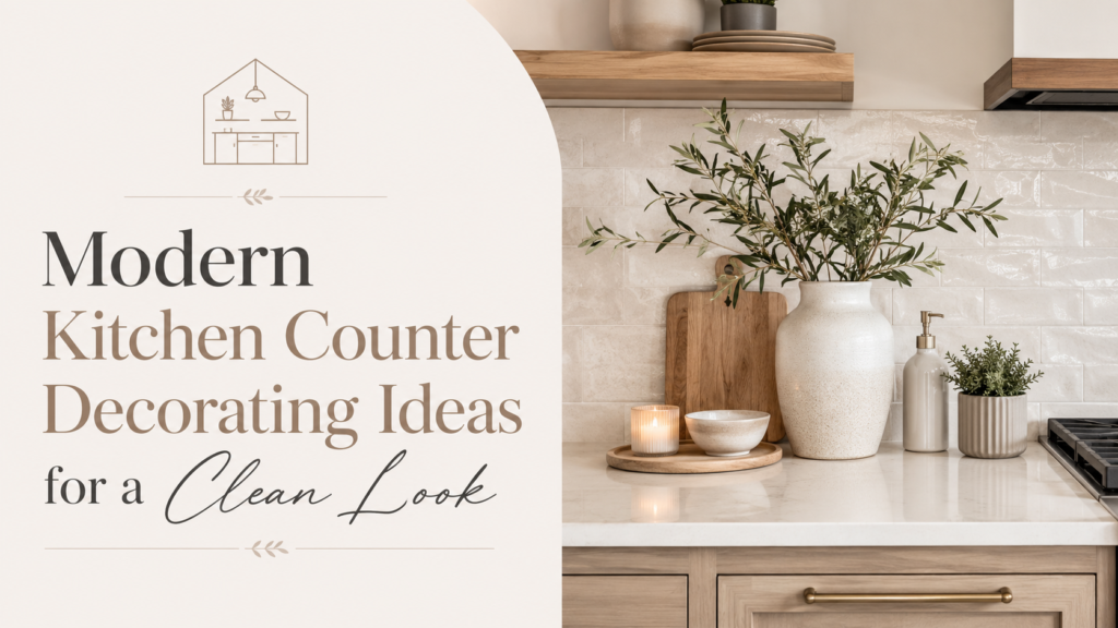 Modern Kitchen Counter Decorating Ideas for a Clean Look