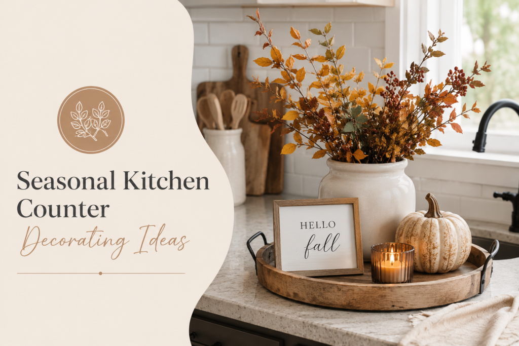 Seasonal Kitchen Counter Decorating Ideas