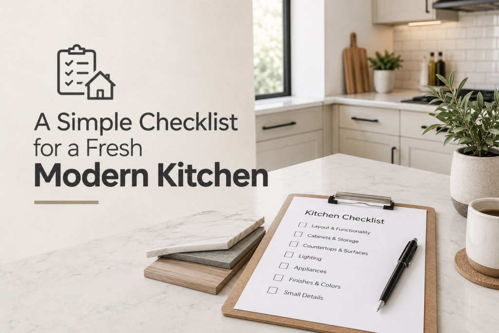 A Simple Checklist for a Fresh Modern Kitchen