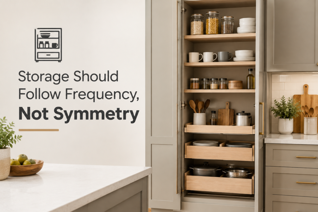 Storage Should Follow Frequency, Not Symmetry
