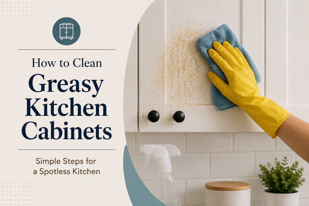 How to Clean Greasy Kitchen Cabinets