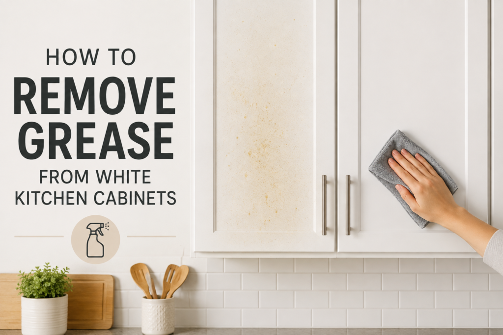 How to Remove Grease from White Kitchen Cabinets