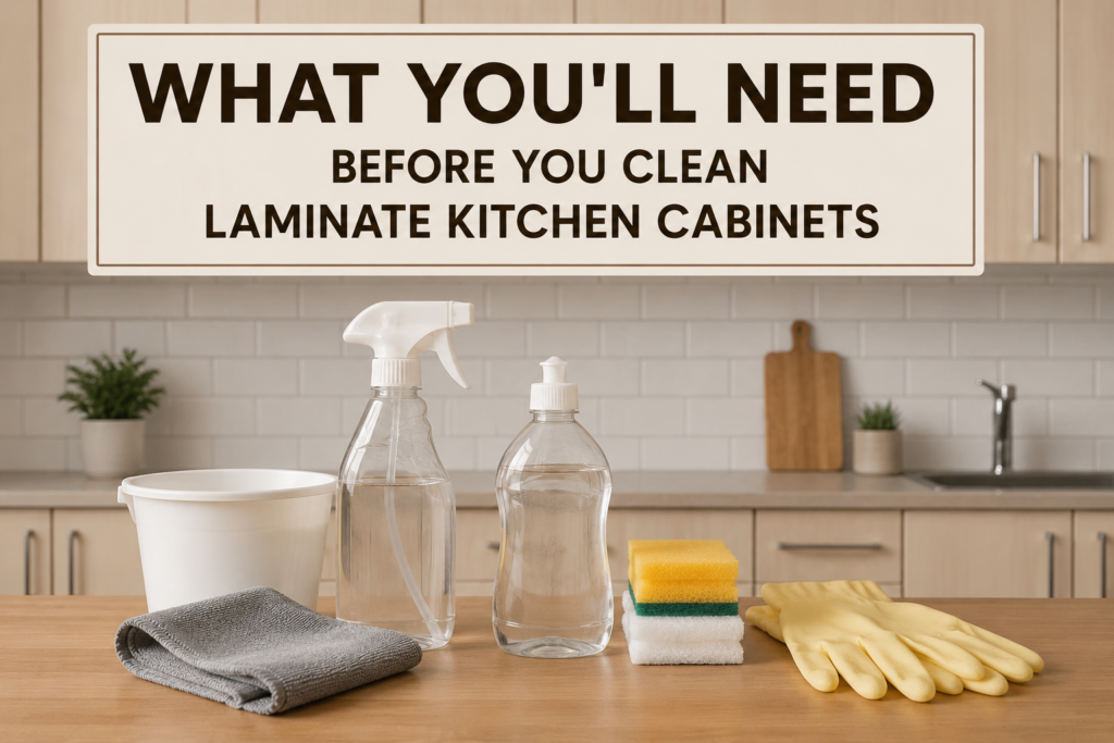 What You'll Need Before You Clean Laminate Kitchen Cabinets