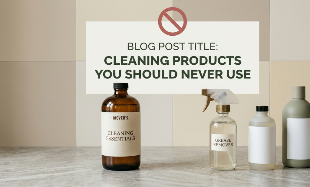 Cleaning Products You Should Never Use