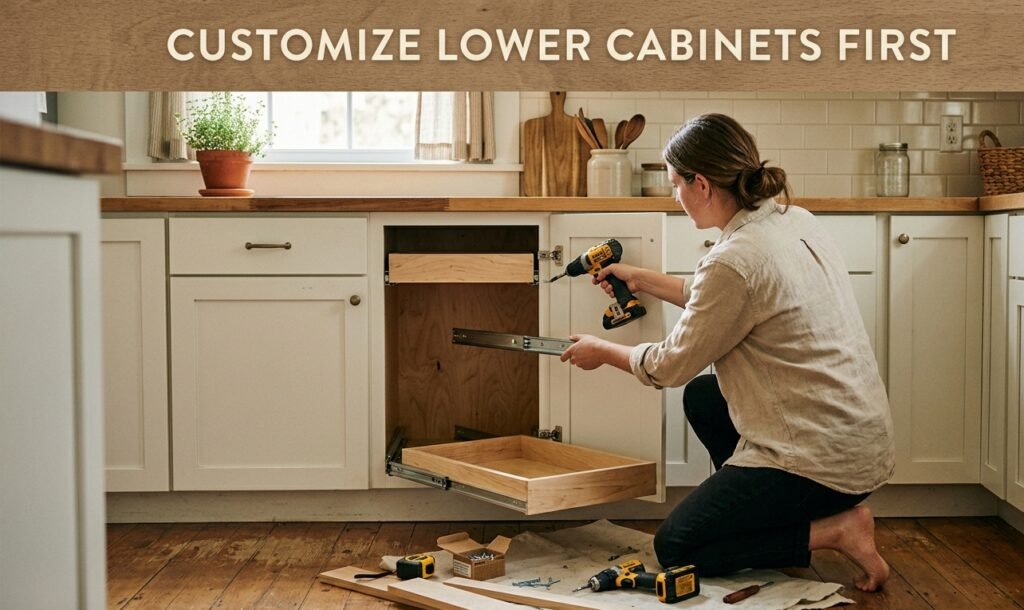 Customize Lower Cabinets First