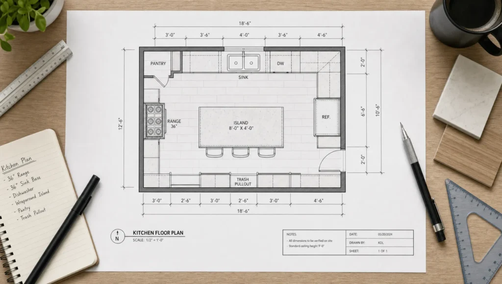 Kitchen Drawings That Help You Plan Every Detail - Main Image