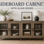sideboard cabinet with glass doors​