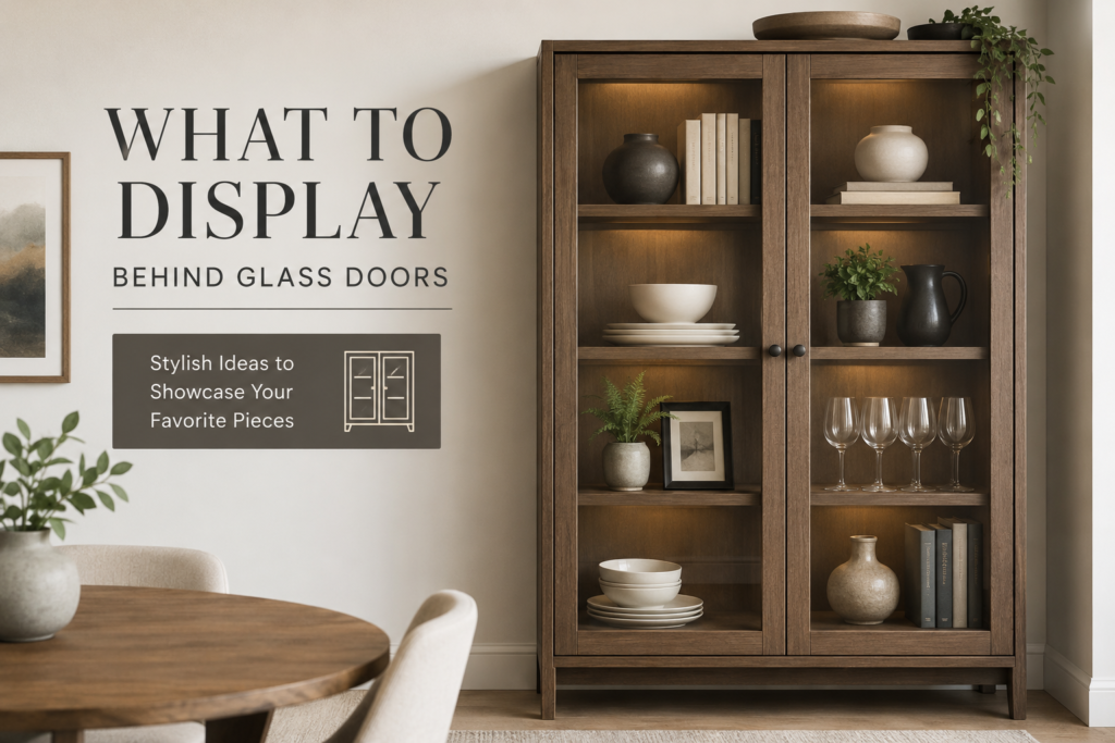 What to Display Behind Glass Doors