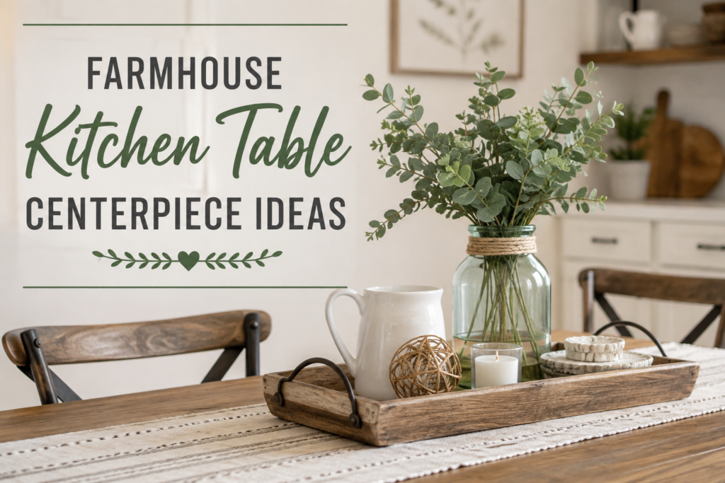 Farmhouse Kitchen Table Centerpiece Ideas