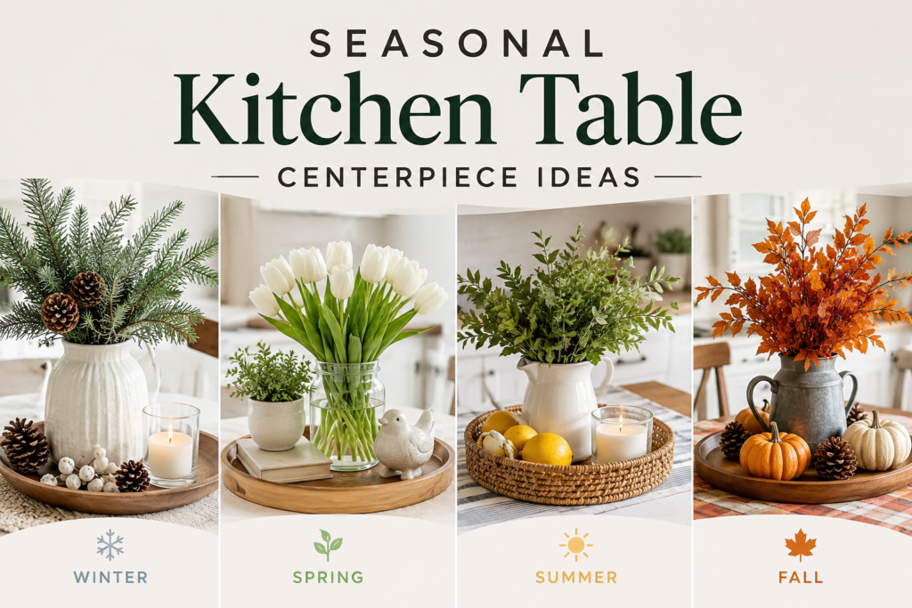 Seasonal Kitchen Table Centerpiece Ideas