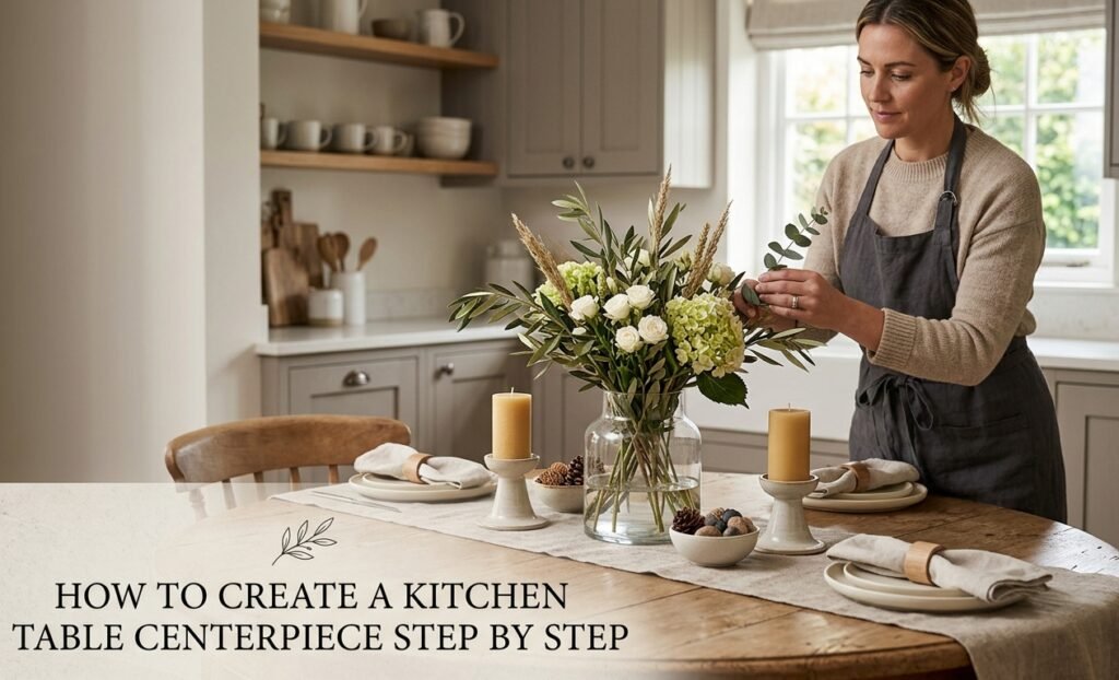 How to Create a Kitchen Table Centerpiece Step by Step