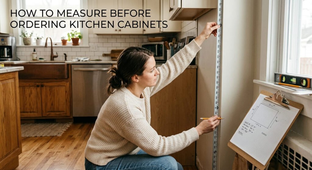 How to Measure Before Ordering Kitchen Cabinets