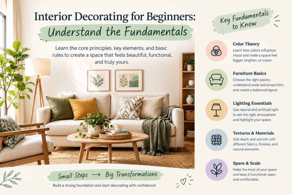 Interior Decorating for Beginners: Understand the Fundamentals