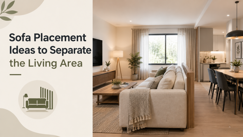 Sofa Placement Ideas to Separate the Living Area