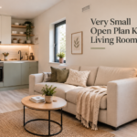 very small open plan kitchen living room ideas
